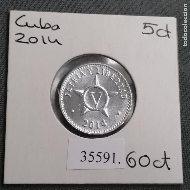 Monedas antiguas de Am&eacute;rica: Cuba 5 centavos 2014, c&eacute;ntimos - Foto 1