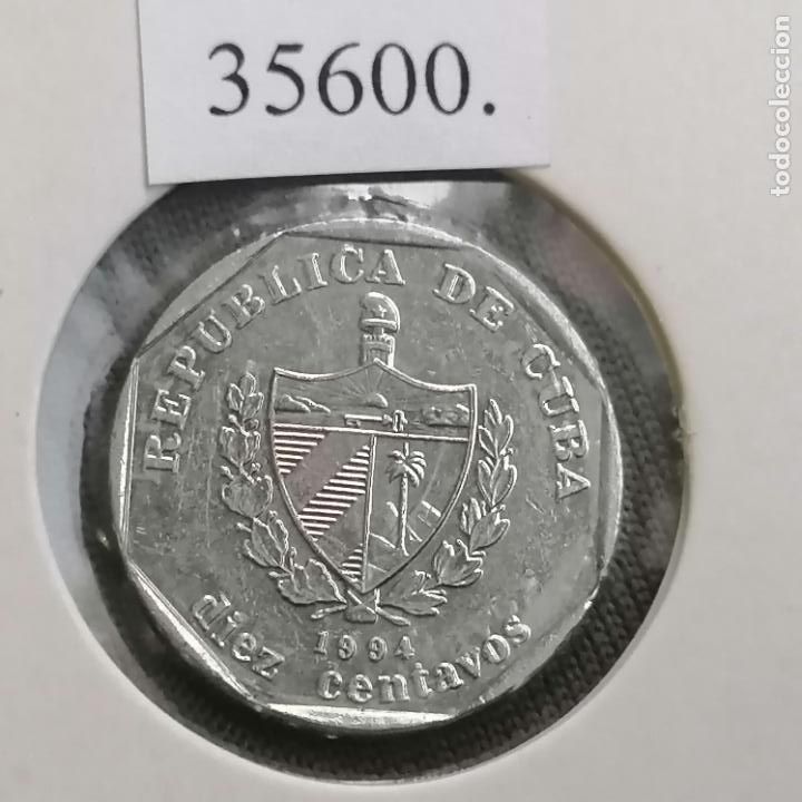 Monedas antiguas de Am&eacute;rica: Cuba 10 centavos 1994 , c&eacute;ntimos - Foto 2