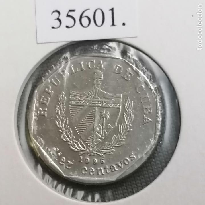 Monedas antiguas de Am&eacute;rica: Cuba 10 centavos 1996 , c&eacute;ntimos - Foto 2