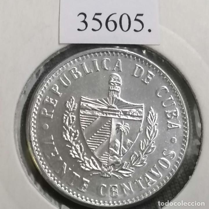 Monedas antiguas de Am&eacute;rica: Cuba 20 centavos 2009, c&eacute;ntimos - Foto 2