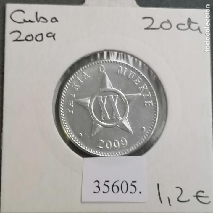 Monedas antiguas de Am&eacute;rica: Cuba 20 centavos 2009, c&eacute;ntimos - Foto 1
