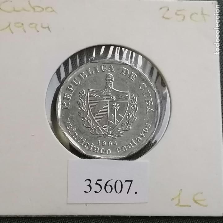 Monedas antiguas de Am&eacute;rica: Cuba 25 centavos 1994 , c&eacute;ntimos - Foto 1