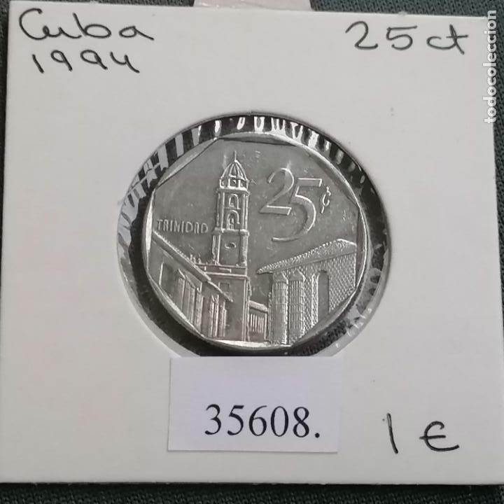 Monedas antiguas de Am&eacute;rica: Cuba 25 centavos 1994 , c&eacute;ntimos - Foto 1