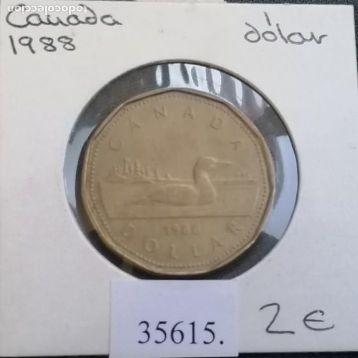 Monedas antiguas de Am&eacute;rica: Canada 1 dolar 1988 - Foto 1