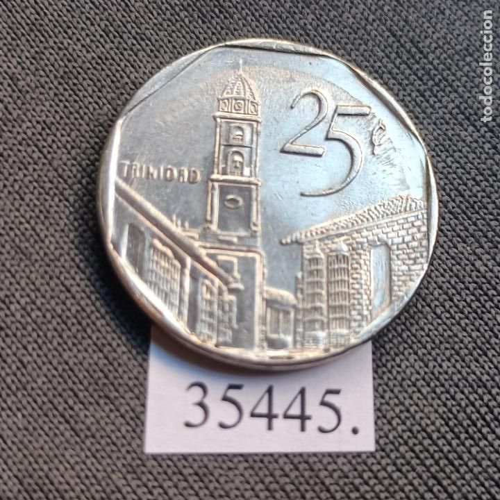Monedas antiguas de Am&eacute;rica: Cuba 25 centavos 2000, c&eacute;ntimos - Foto 1