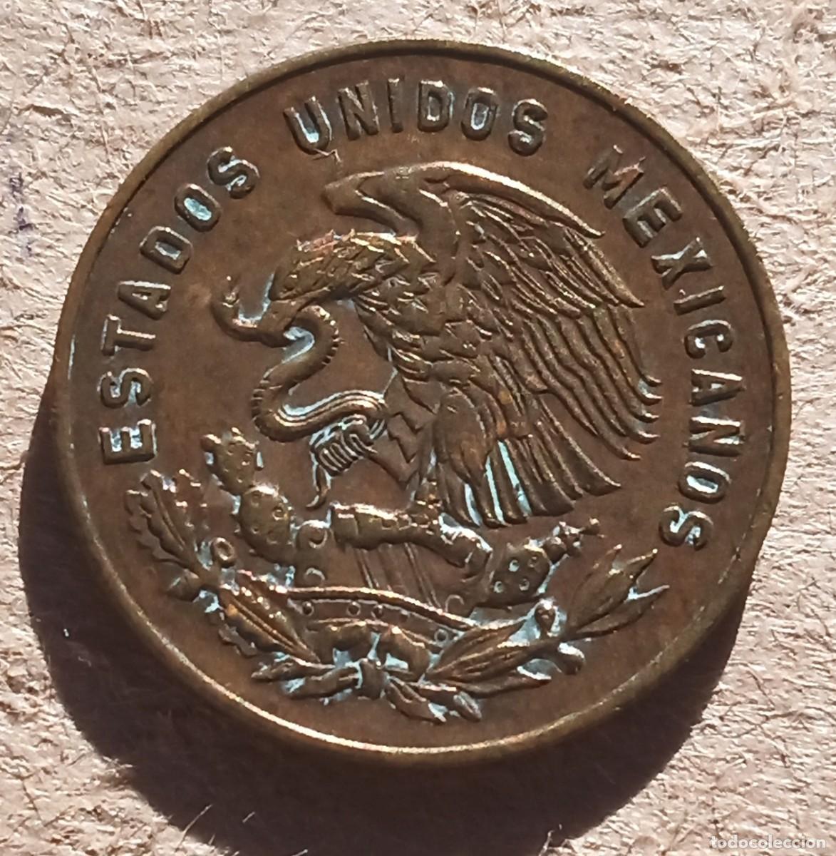Monedas antiguas de Am&eacute;rica: MEXICO - 5 CENTAVOS 1955 BC - Foto 2
