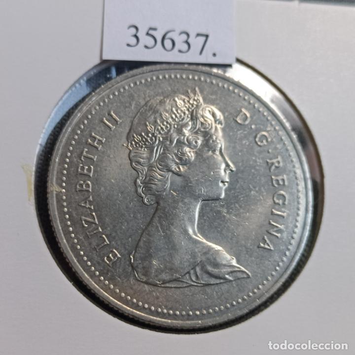 Monedas antiguas de Am&eacute;rica: Canada 1 dolar 1980 - Foto 2