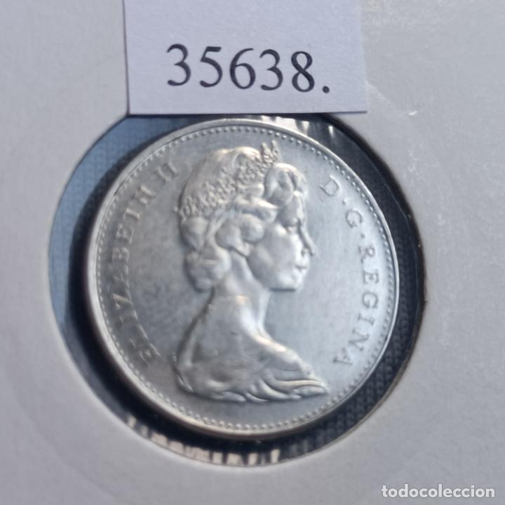 Monedas antiguas de Am&eacute;rica: Canada 5 centimos 1967 - Foto 2