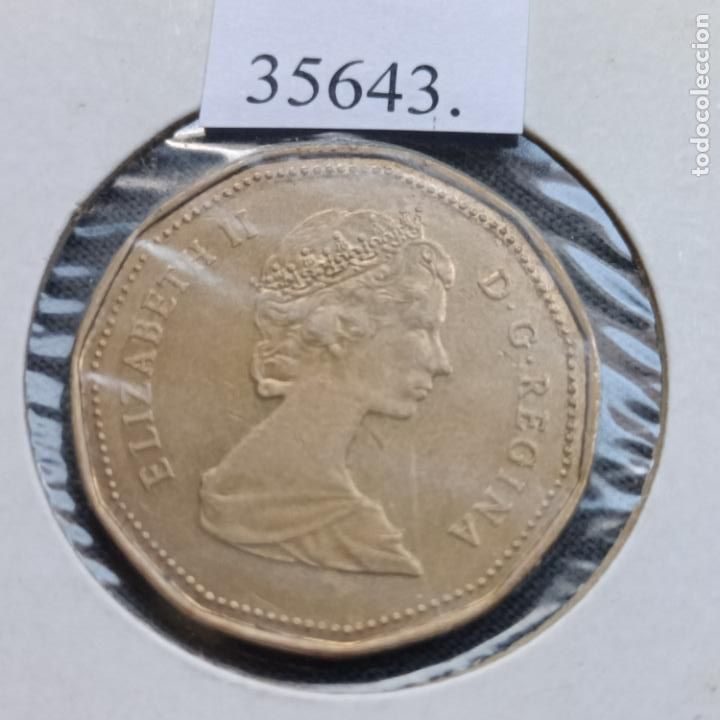 Monedas antiguas de Am&eacute;rica: Canad&aacute; 1 dolar 1987 - Foto 2