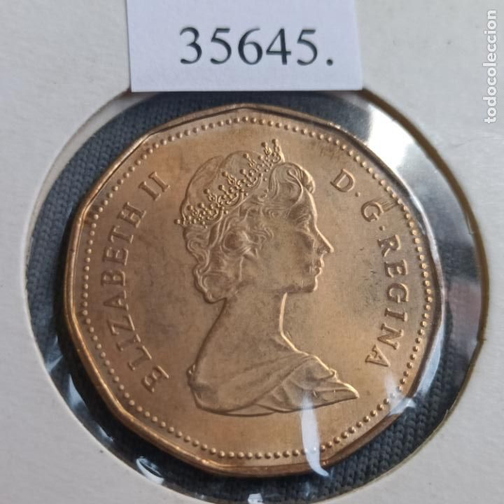 Monedas antiguas de Am&eacute;rica: Canad&aacute; 1 dolar 1987 - Foto 2