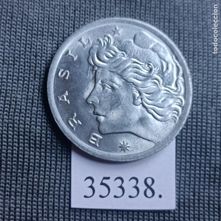 Monedas antiguas de Am&eacute;rica: Brasil 5 centavos 1975, c&eacute;ntimos - Foto 2