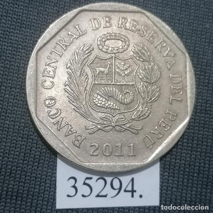 Monedas antiguas de Am&eacute;rica: Peru 1 sol 2011, Chullpas de Sillustani - Foto 2