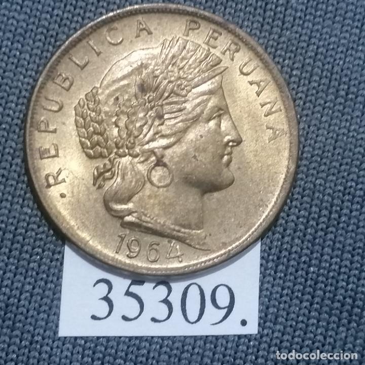 Monedas antiguas de Am&eacute;rica: Peru 10 centavos 1954 - Foto 1