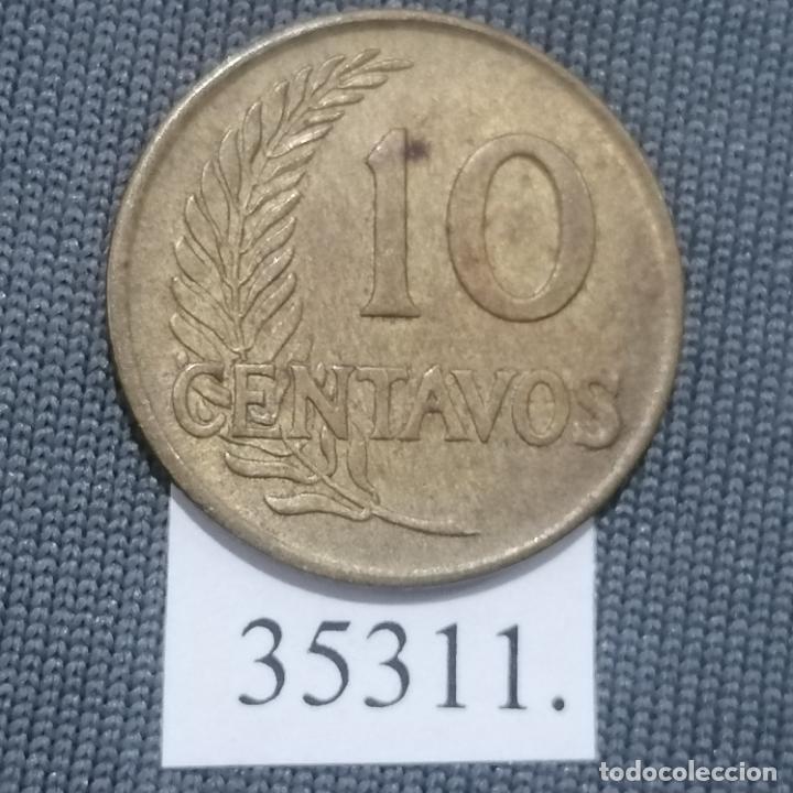 Monedas antiguas de Am&eacute;rica: Peru 10 centavos 1964 - Foto 2