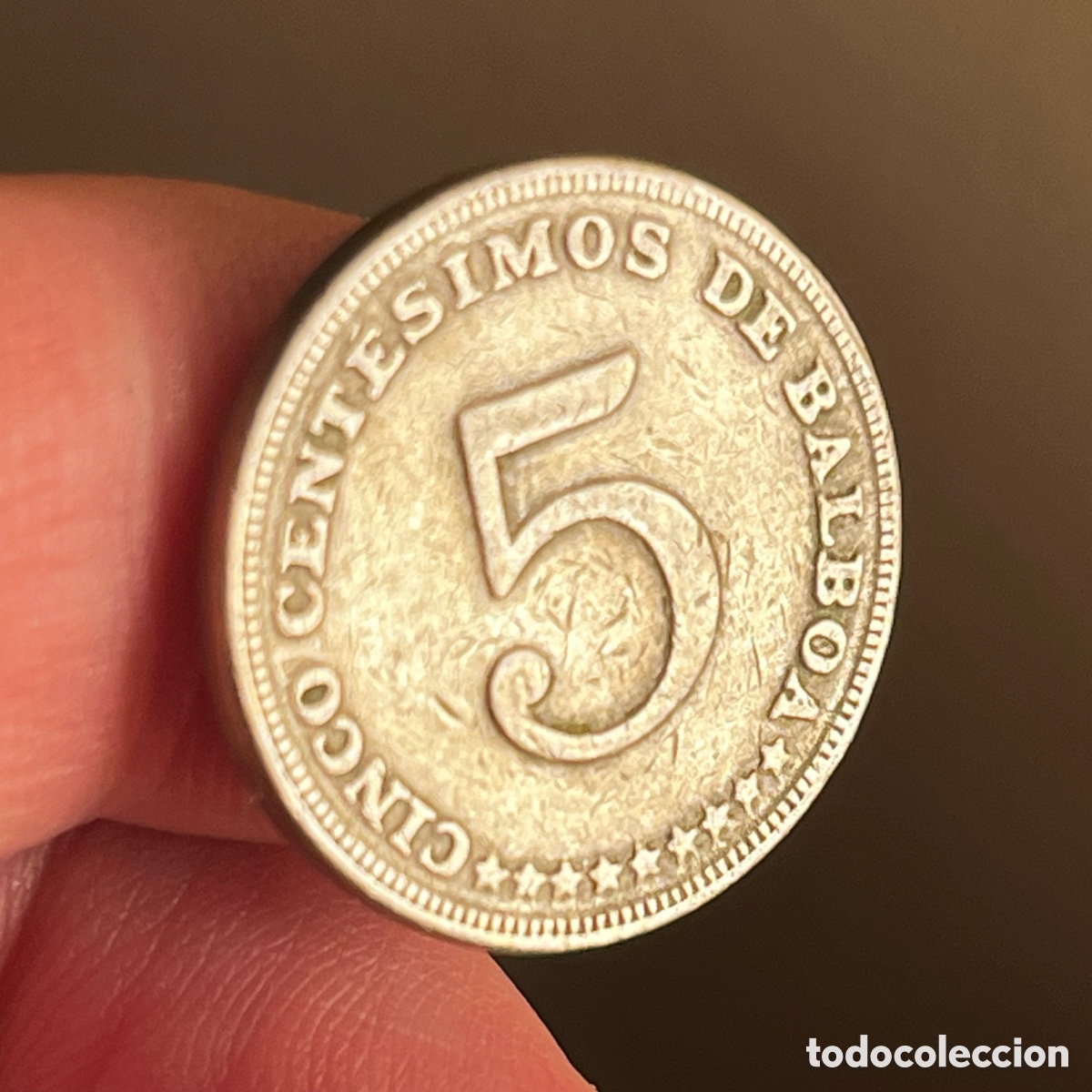 Monedas antiguas de Am&eacute;rica: 5 cent&eacute;simos de balboa 1970 Panam&aacute; - Foto 2