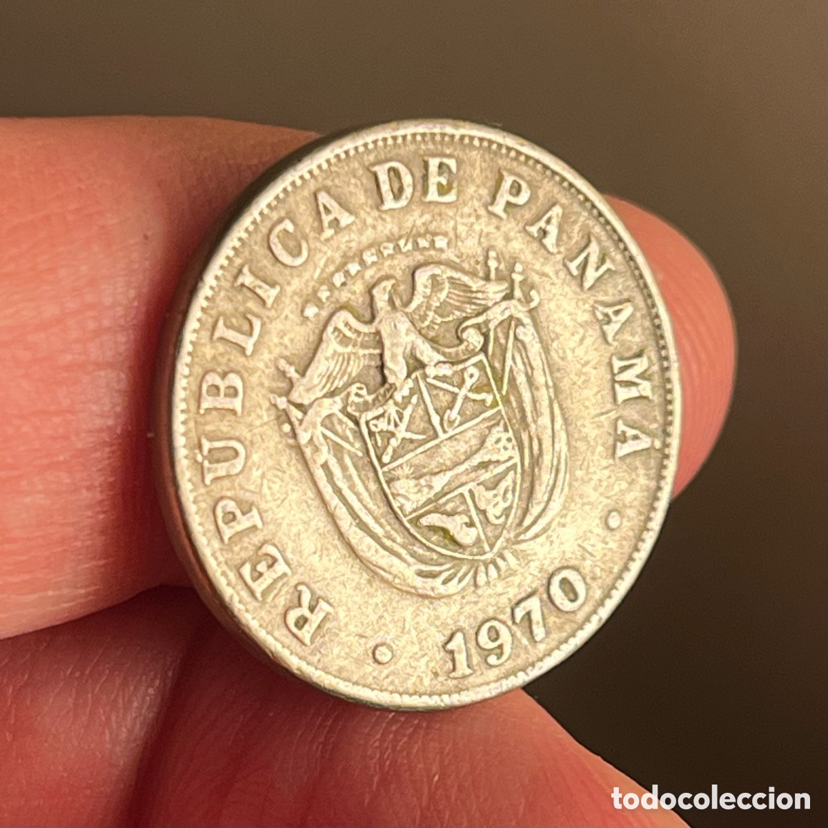 Monedas antiguas de Am&eacute;rica: 5 cent&eacute;simos de balboa 1970 Panam&aacute; - Foto 1