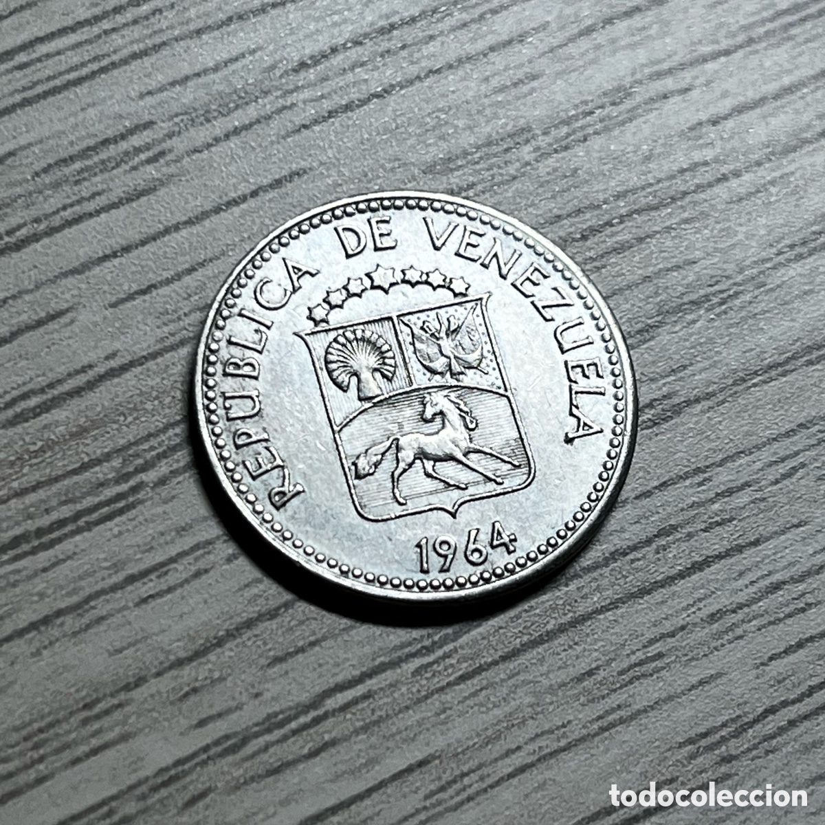 Monedas antiguas de Am&eacute;rica: 5 centimos 1964 Venezuela - Foto 1