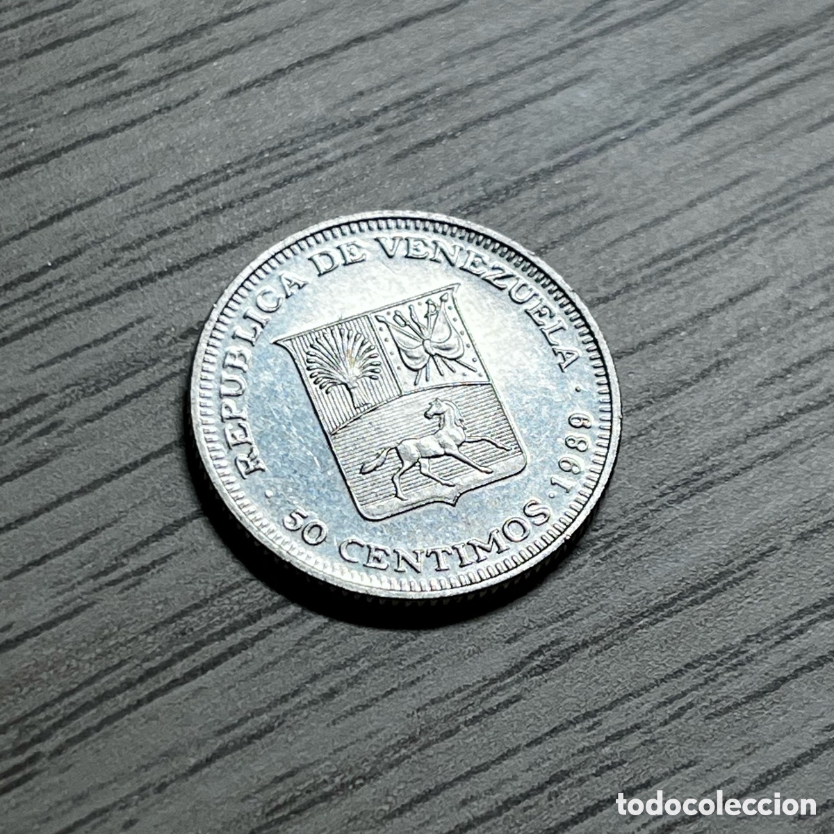 Monedas antiguas de Am&eacute;rica: 50 centimos 1989 Venezuela - Foto 1