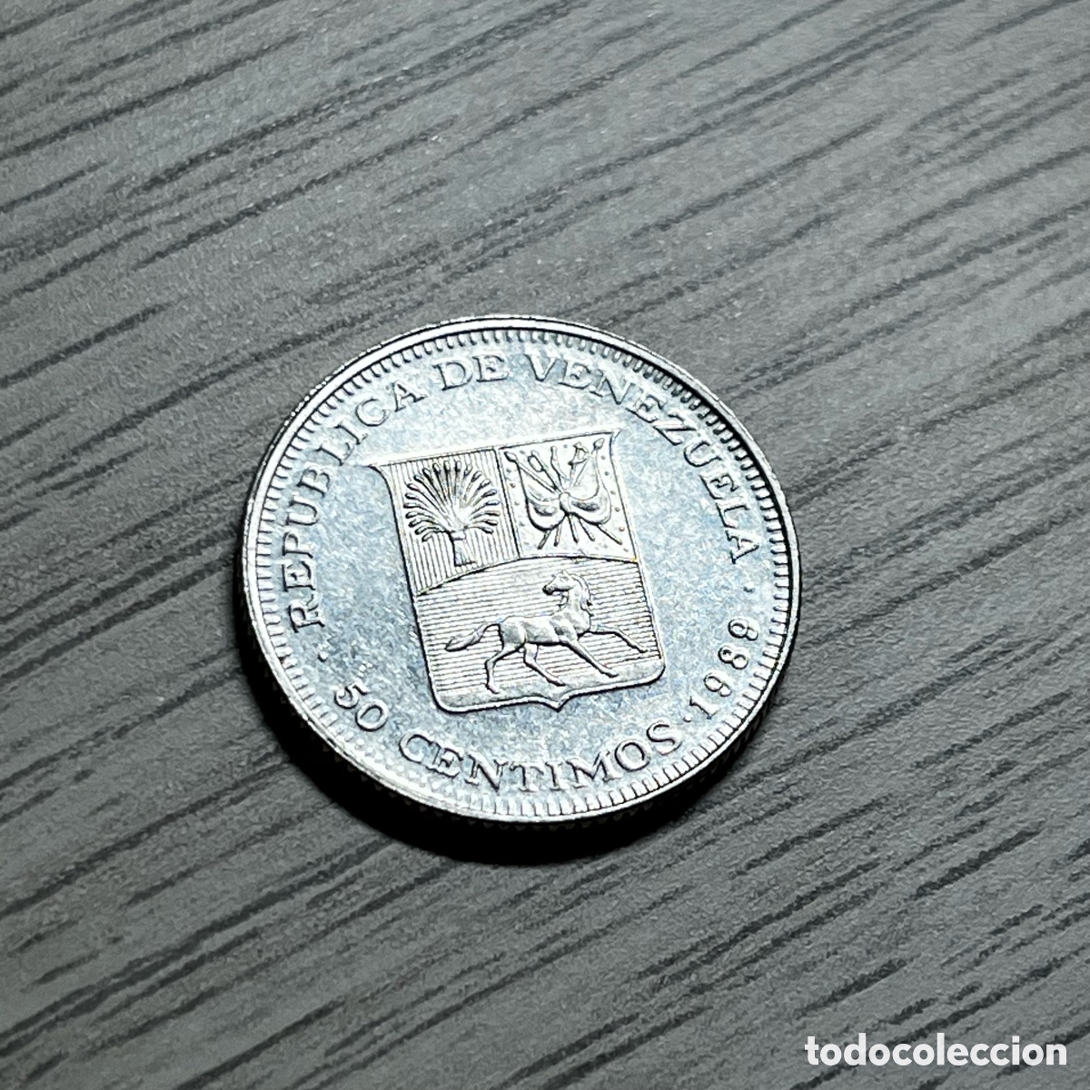 Monedas antiguas de Am&eacute;rica: 50 centimos 1989 Venezuela - Foto 1