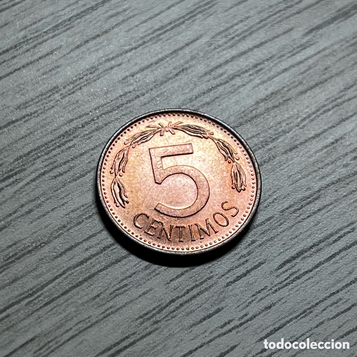 Monedas antiguas de Am&eacute;rica: 5 centimos 1977 Venezuela - Foto 2