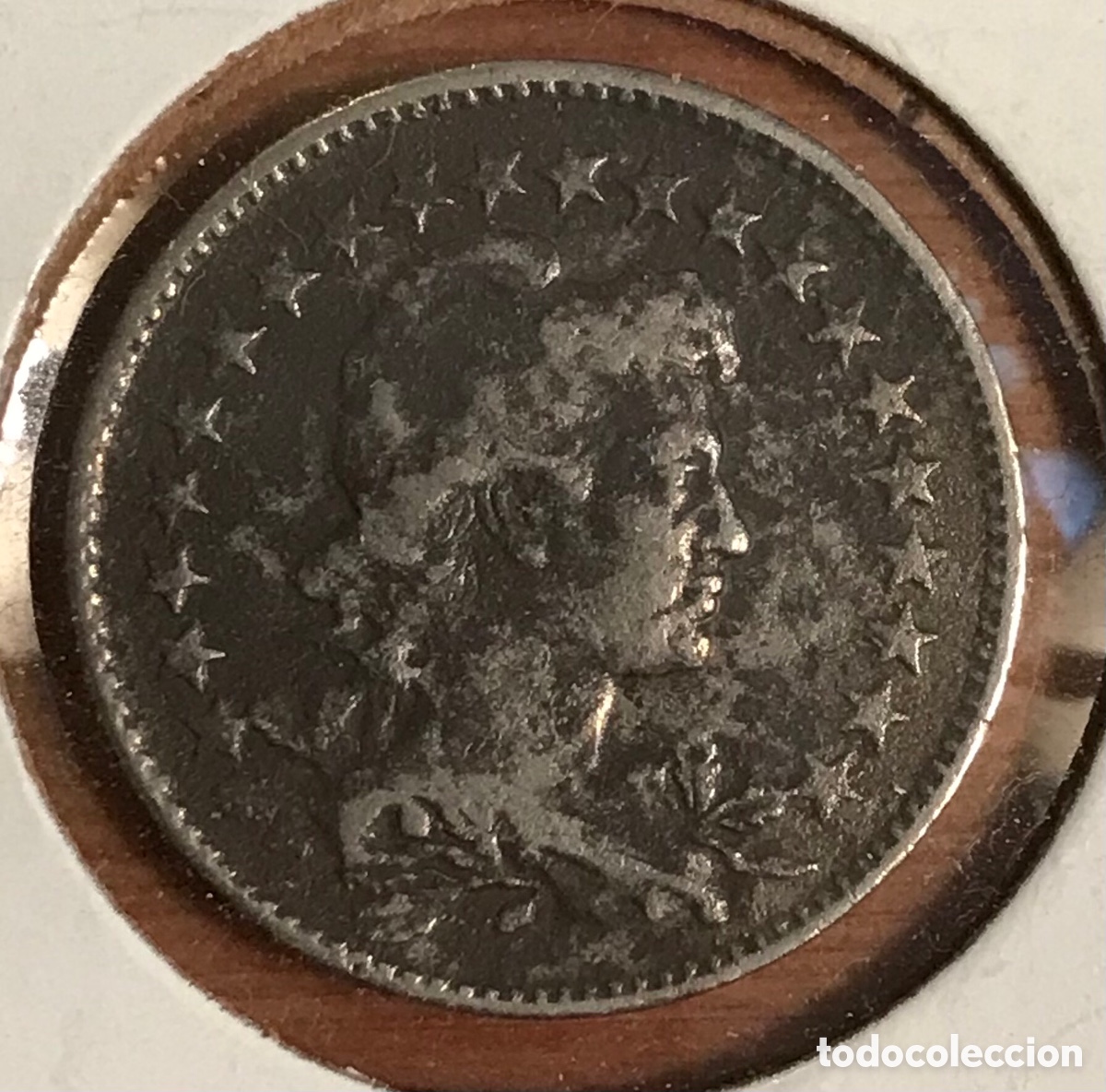 Monedas antiguas de Am&eacute;rica: Moneda Brasil. 1933. 100 reis. MBC+. - Foto 3