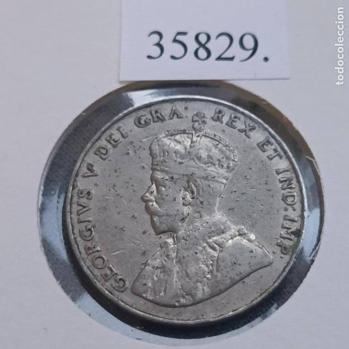 Monedas antiguas de Am&eacute;rica: Canada 5 centimos 1936 - Foto 1