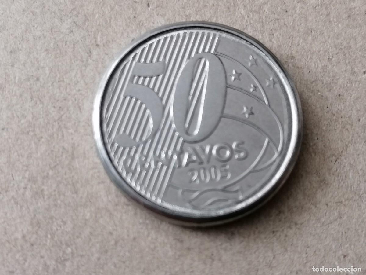 Monedas antiguas de Am&eacute;rica: Moneda, Brasil, 50 cent , , 2005, EBC - Foto 1