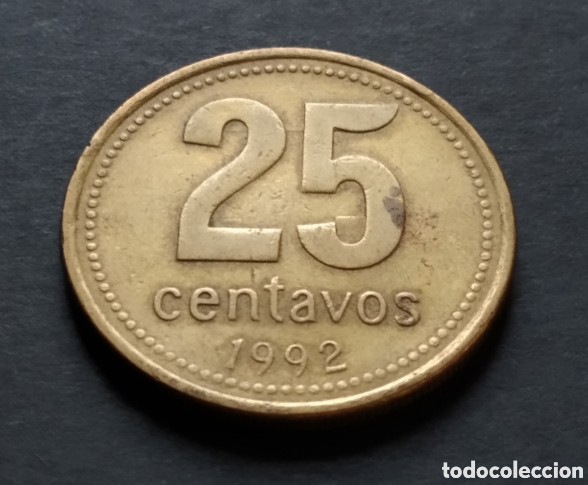 Monedas antiguas de Am&eacute;rica: MONEDA - ARGENTINA 25 CENTAVOS 1992 - Foto 3