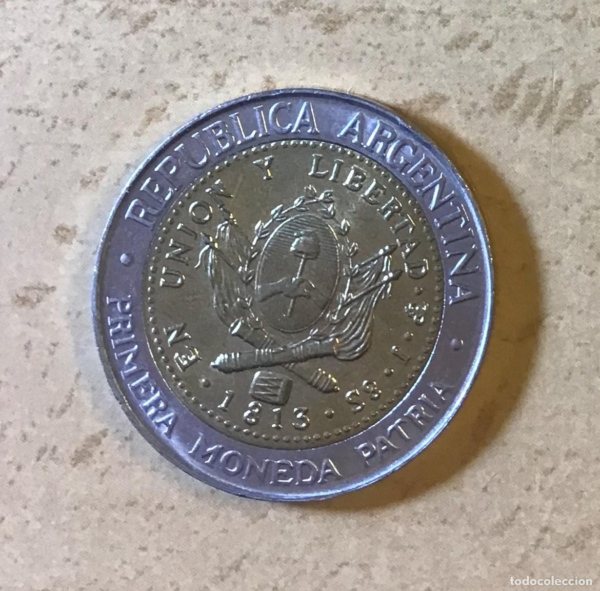 Monedas antiguas de Am&eacute;rica: 1 peso de Argentina. A&ntilde;o 2016
