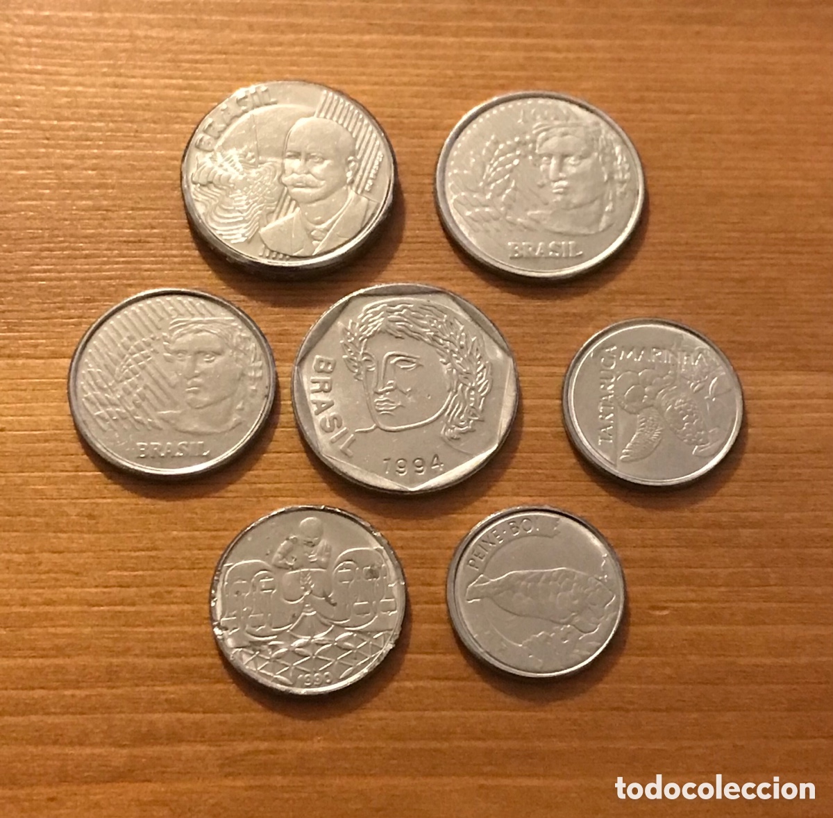 Monedas antiguas de Am&eacute;rica: Lote de 13 monedas Brasil. - Foto 3