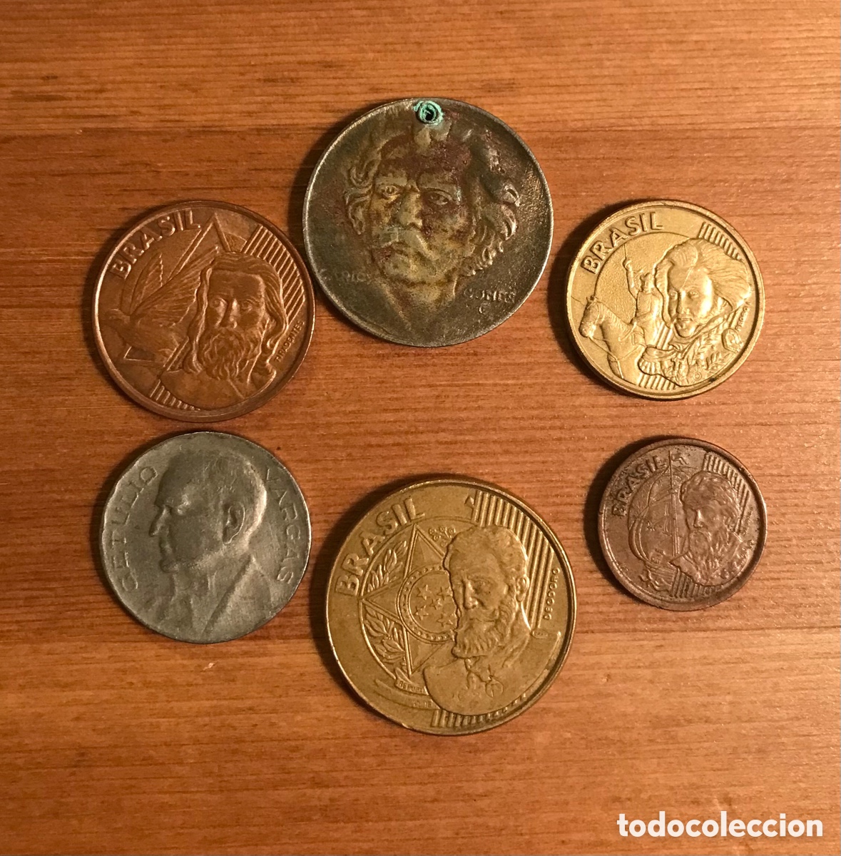 Monedas antiguas de Am&eacute;rica: Lote de 13 monedas Brasil. - Foto 1