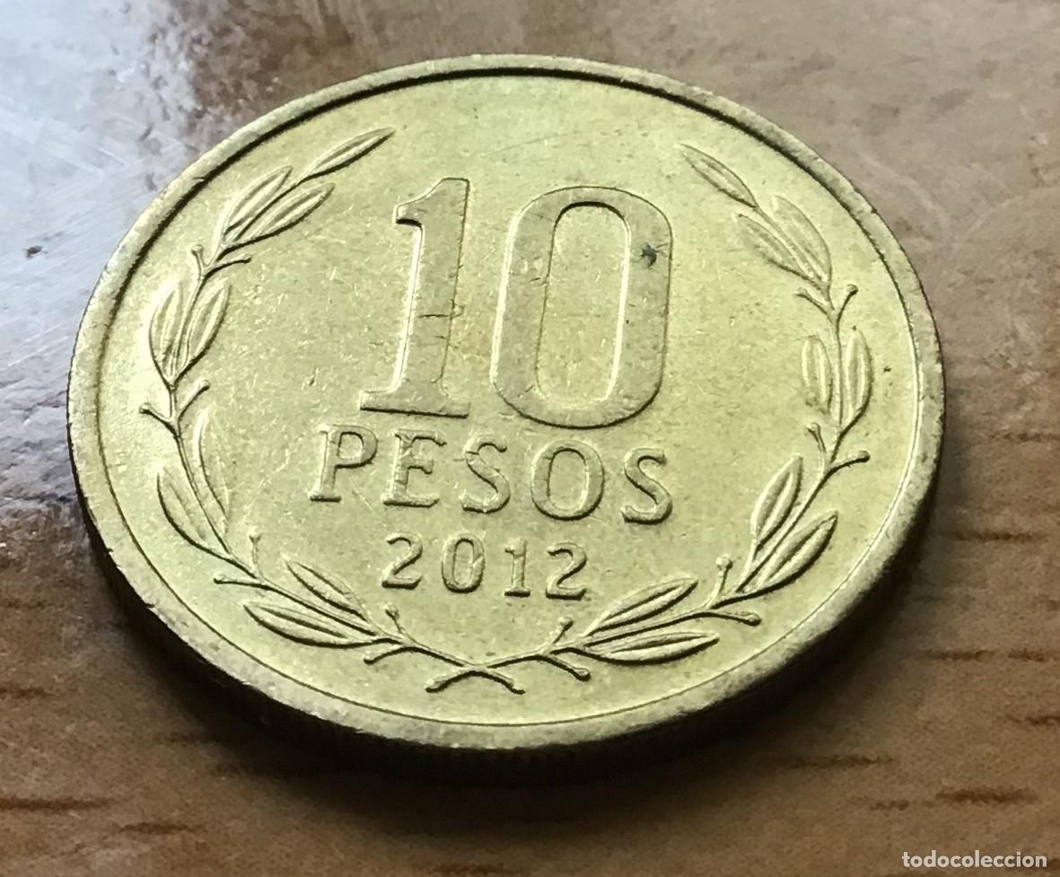 Monedas antiguas de Am&eacute;rica: 10 pesos de Chile. A&ntilde;o 2012 - Foto 1