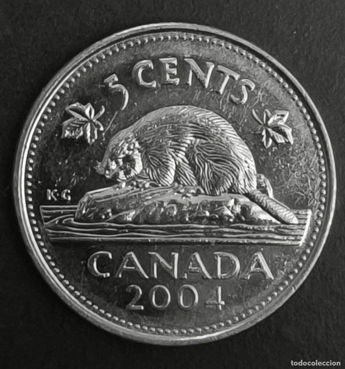 Monedas antiguas de Am&eacute;rica: Canad&aacute; 5 centavos, 2004 - Foto 1