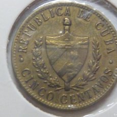 Monedas antiguas de América: CUBA 5 CENTAVO 1943 LATON EBC+