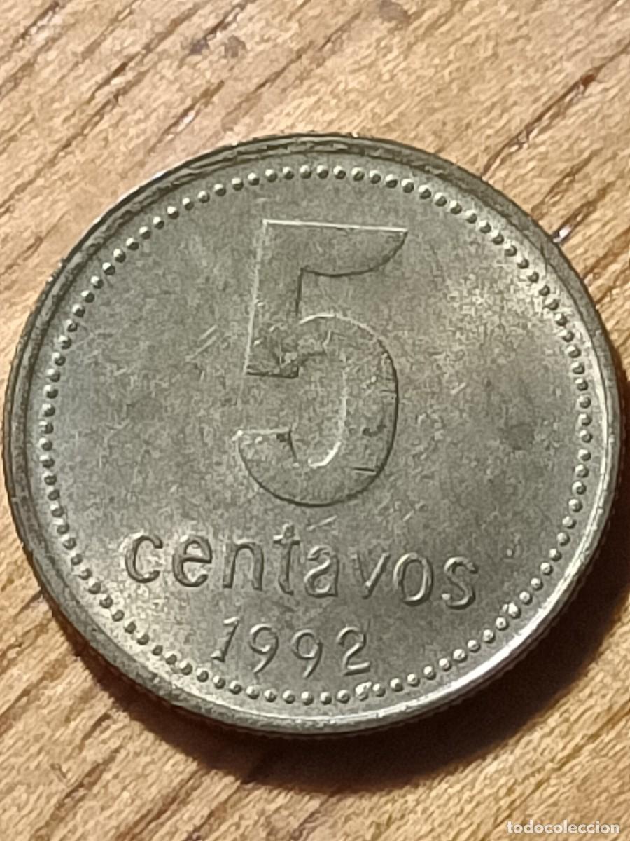 Monedas antiguas de Am&eacute;rica: MONEDA ARGENTINA 5 CENTAVOS 1992 - Foto 2
