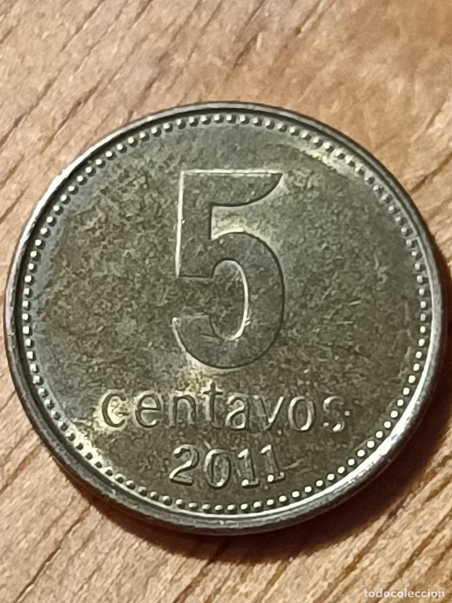 Monedas antiguas de Am&eacute;rica: Argentina 5 centavos 2011 EBC - Foto 2