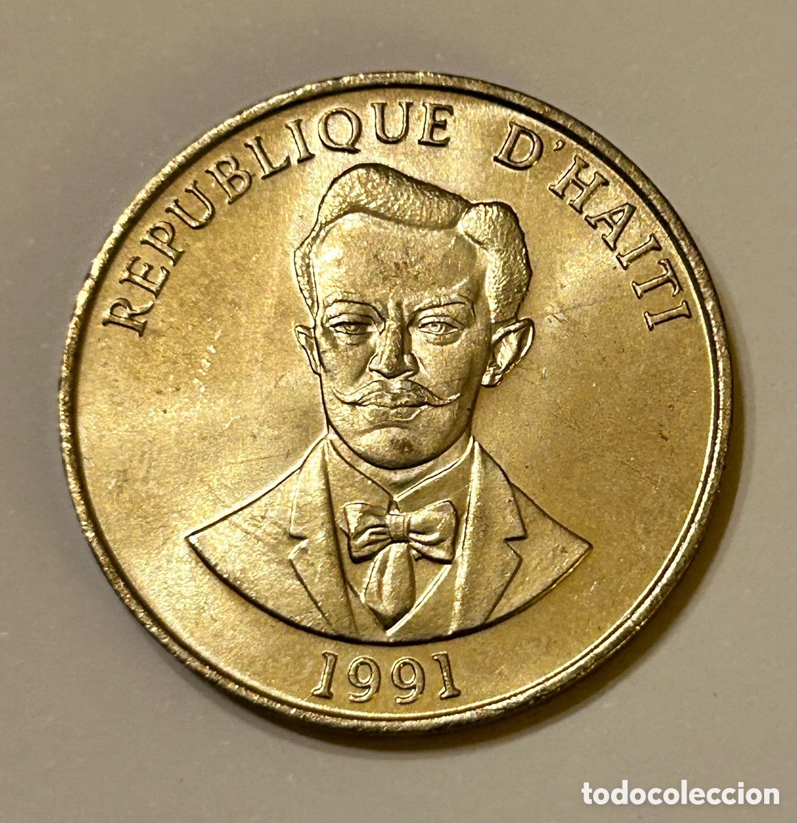 Monedas antiguas de Am&eacute;rica: MONEDA DE HAITI. 50 CENTIMOS 1991 - Foto 1