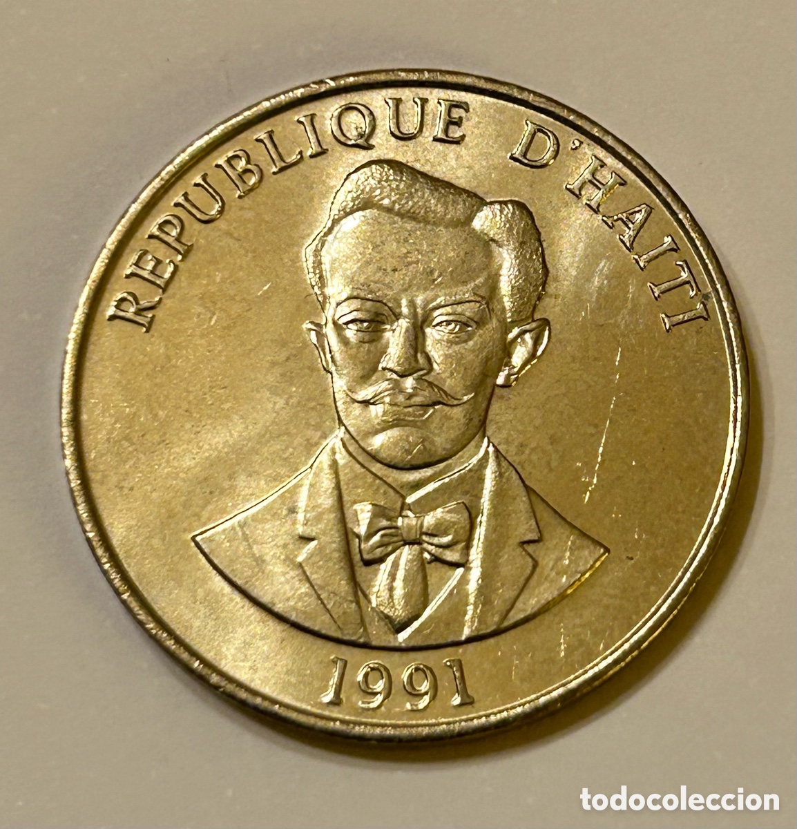 Monedas antiguas de Am&eacute;rica: MONEDA DE HAITI. 50 CENTIMOS 1991 - Foto 1