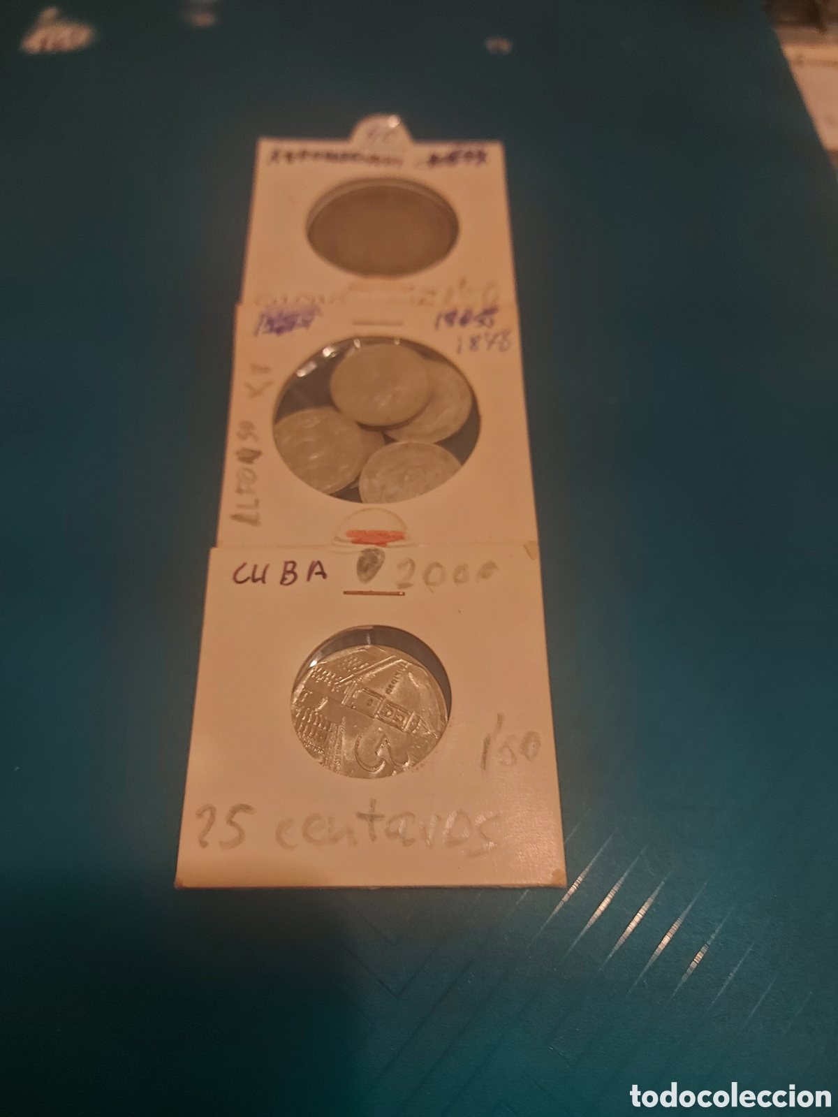 Monedas antiguas de Am&eacute;rica: 6Spain 1 Cuba - Foto 1