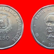 Monedas antiguas de América: 1 PESO 1991 REPUBLICA DOMINICANA-101719
