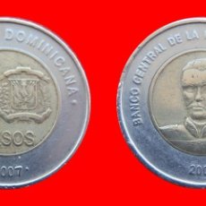 Monedas antiguas de América: 10 PESOS 2007 REPUBLICA DOMINICANA-101725