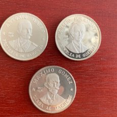 Monedas antiguas de América: CUBA SERIE 3 X 20 PESOS PLATA 1977 PROOF FIGURAS EN LA HISTORIA DE CUBA