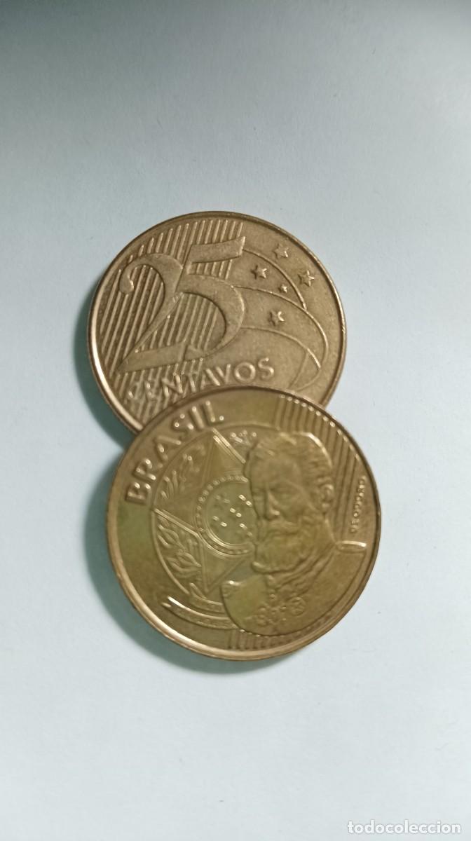 Monedas antiguas de Am&eacute;rica: BRASIL - 25 CENTAVOS - KM650 - Foto 1