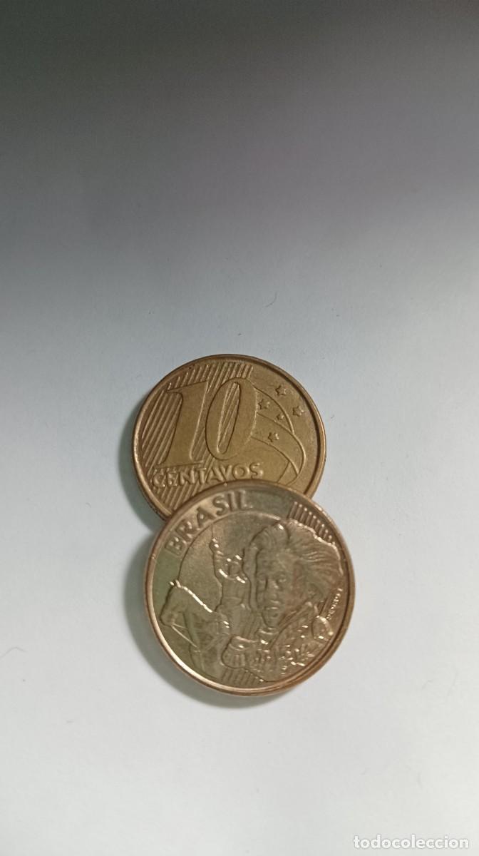 Monedas antiguas de Am&eacute;rica: BRASIL - 10 CENTAVOS - KM649 - Foto 1
