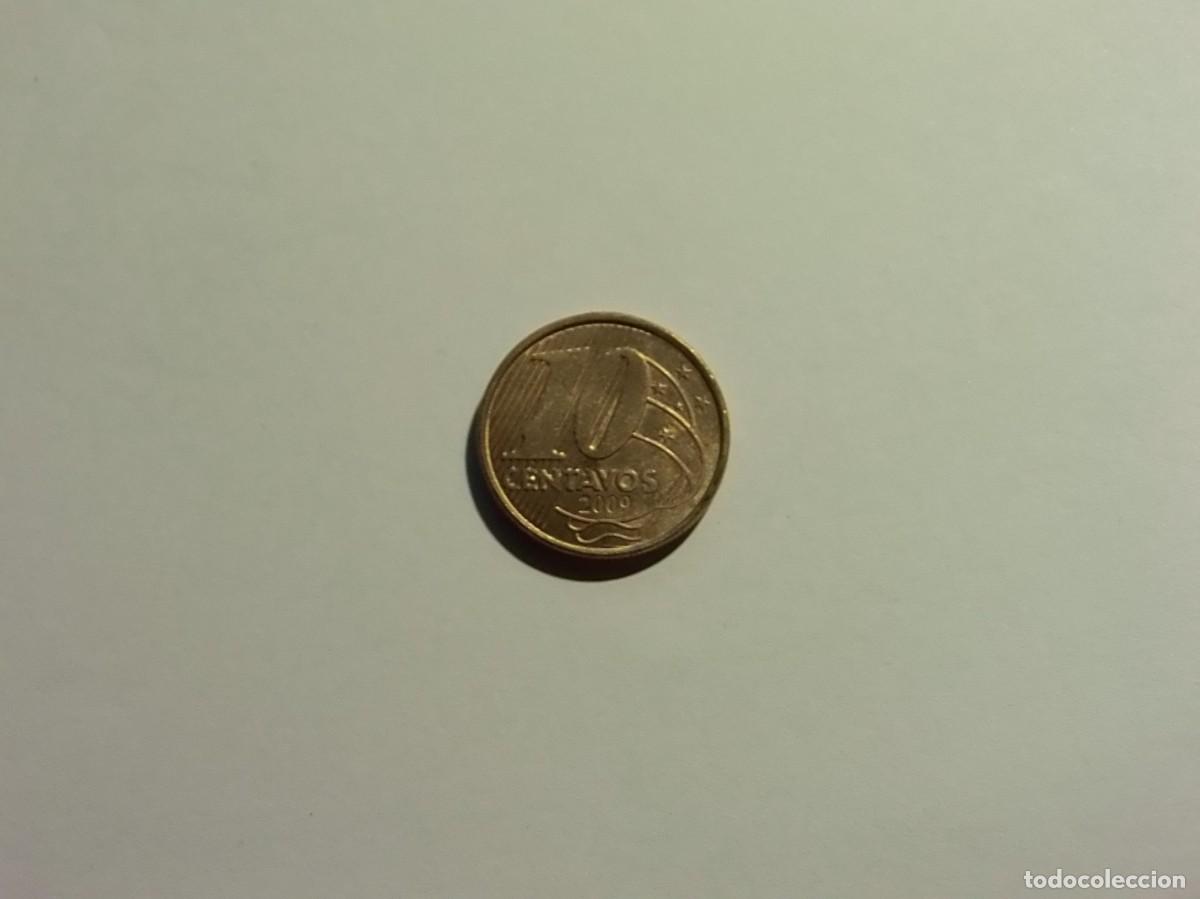 Monedas antiguas de Am&eacute;rica: BRASIL 10 CENTAVOS 2009 - MBC. - Foto 2