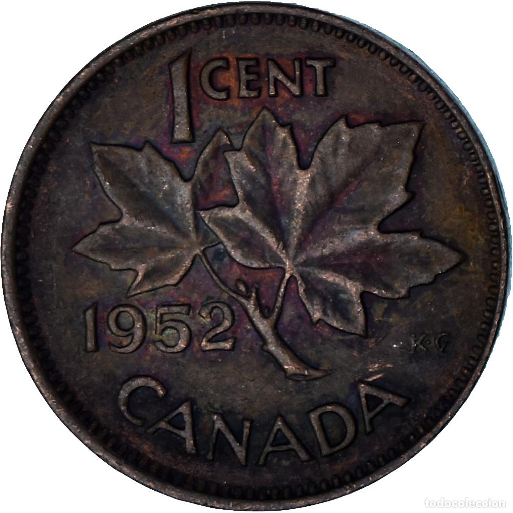 Monedas antiguas de Am&eacute;rica: [#1377323] Canad&aacute;, Cent, 1952 - Foto 2