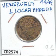 Monedas antiguas de América: CR2574 MONEDA 12.5 CENTIMOS LOCHA AMARILLA VENEZUELA 1944