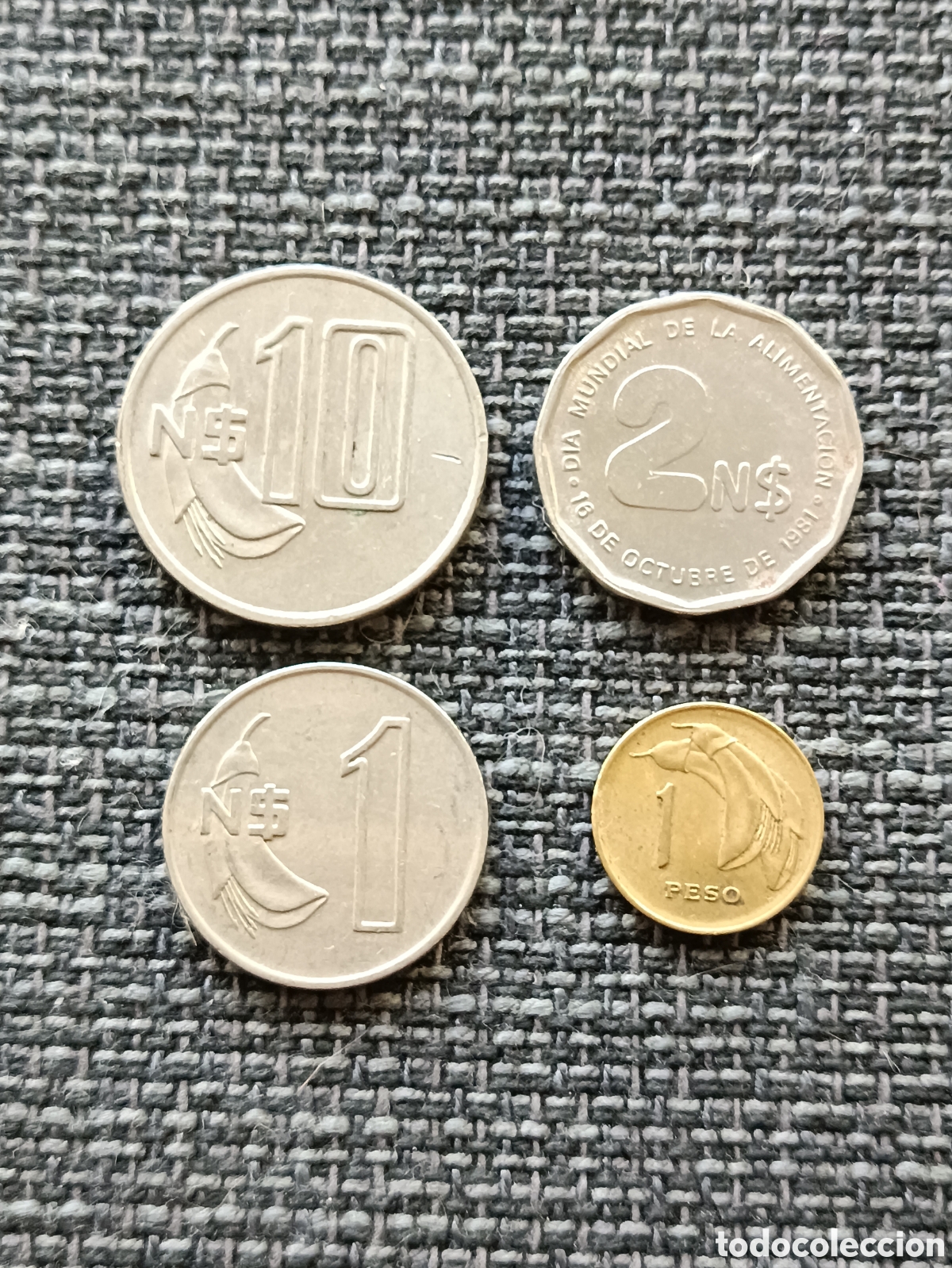 Monedas antiguas de Am&eacute;rica: Lote 4 monedas Uruguay - Foto 2