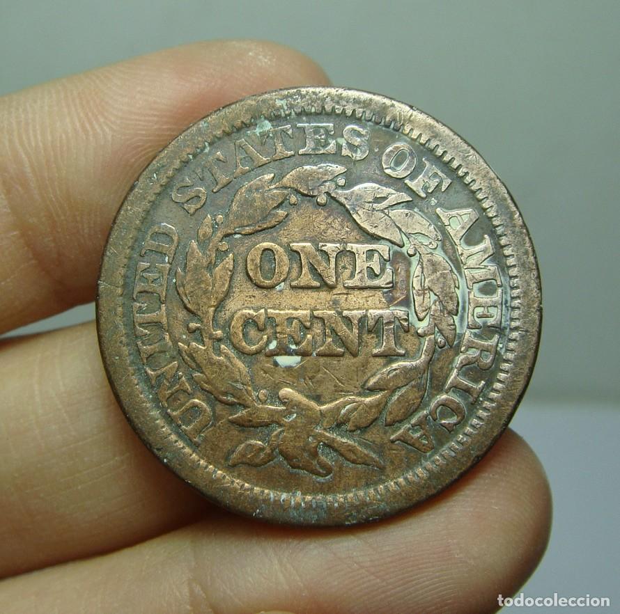 Monedas antiguas de Am&eacute;rica: 1 Cent. U.S.A - 1848 - Foto 2