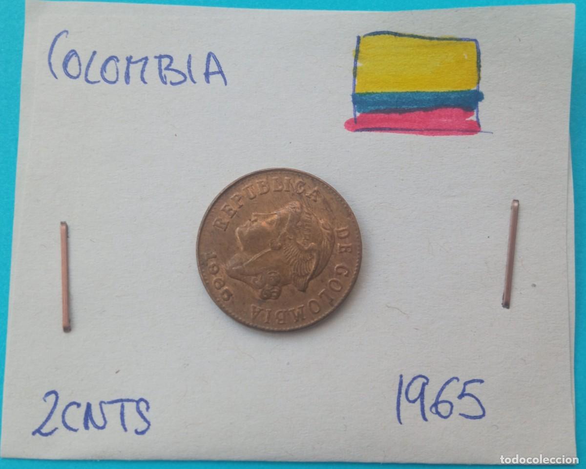 Monedas antiguas de Am&eacute;rica: Colombia 2 Centavos 1965 - Foto 1